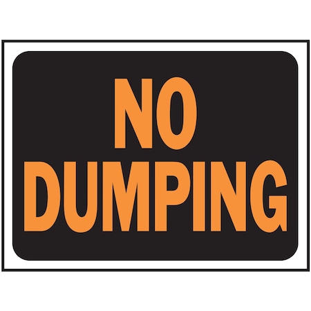 Hy-Ko No Dumping Sign 8.5" x 12.5", 10PK A11027